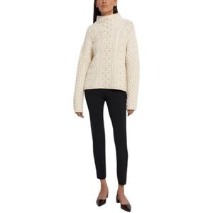 Theory Ivory Wool Cashmere Sweater